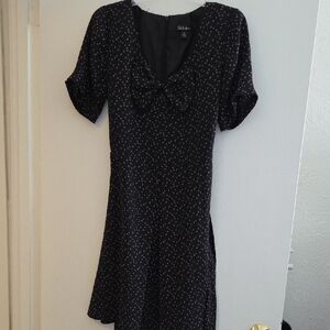 S.L. Fashions Black Bird Dress